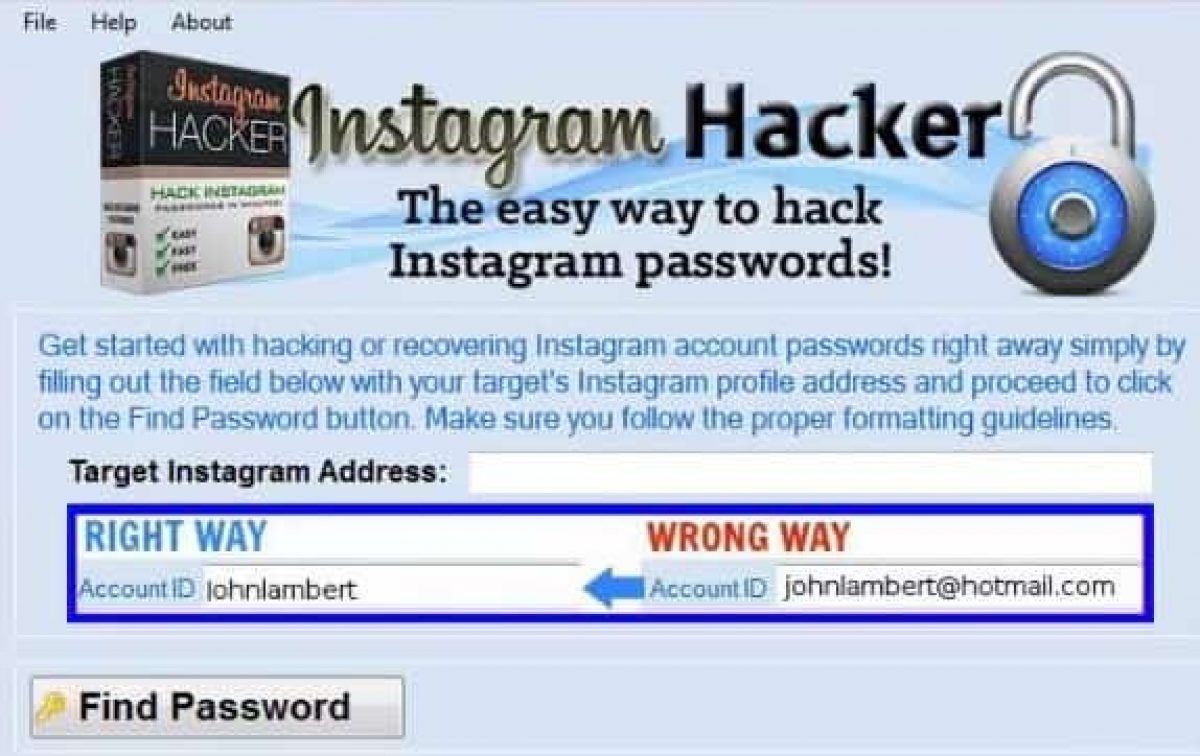 Hack instagram account and get password